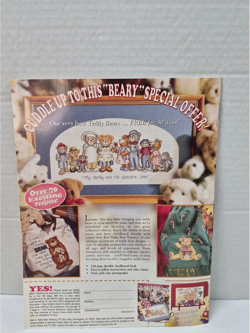 For the Love of Cross Stitch Magazine March 2000 A 'Purr-fect' Welcome Home J282